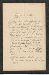 Nachlass Franz Steindachner, Brief von Palacky´ an Franz Steindachner (10.02.1886), Inv.Nr. 380.01, Seite 1